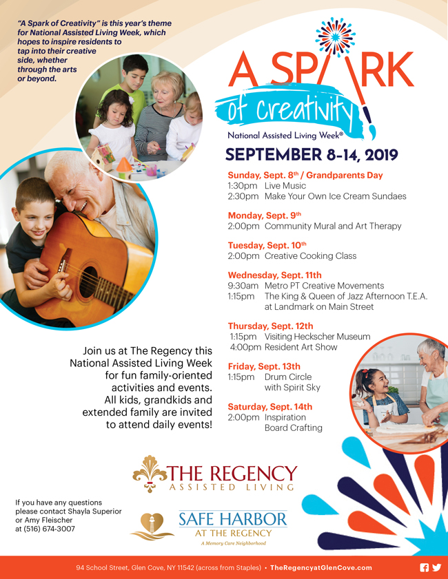 National Assisted Living Week Activities The Regency Assisted Living